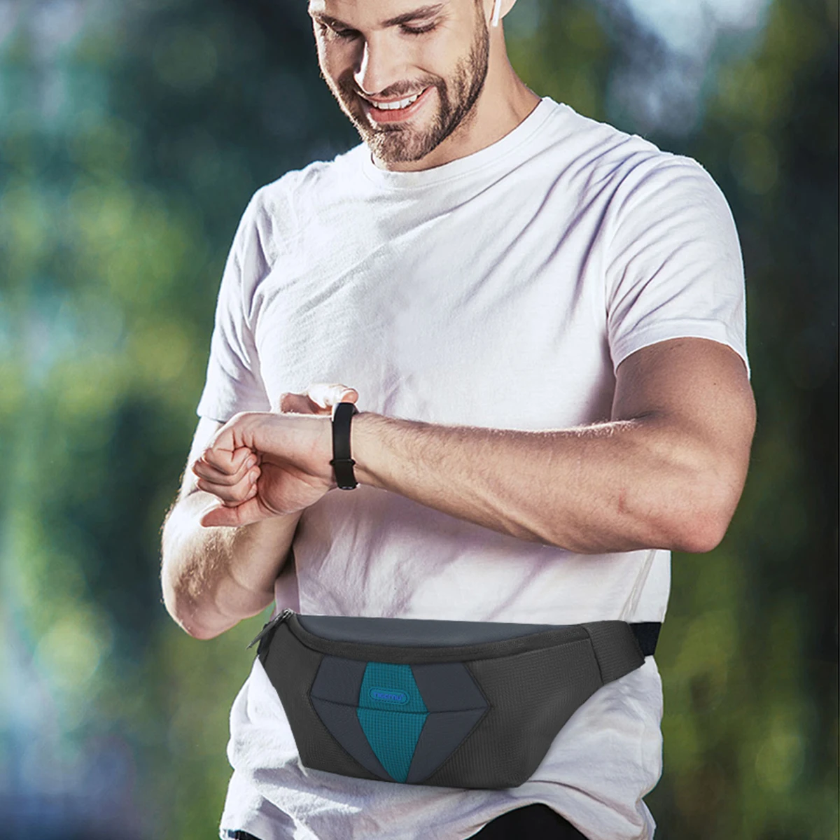 Tigernu New Waist Bag Men Casual Running Cycling Male Waist Pack Bag Fanny Pack Phone Bags Travel Belt Bag Pouch For Money 2022