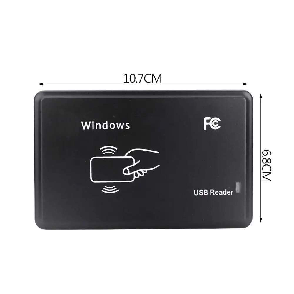 ID IC Card Reader RFID Reader 14443 125KHz 13.56MHz 8/10 Bit Private Model Sensor Smart Card Reader With USB ID/IC Card Reader