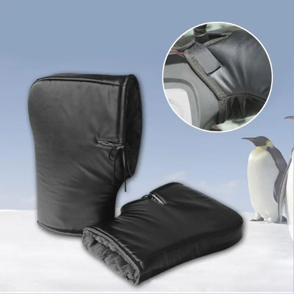 

Motorcycle Grip Gloves Handlebar Muff Waterproof Winter Warmer Thermal Cover Cold Resistant Gloves For Motorcycle And Scooter