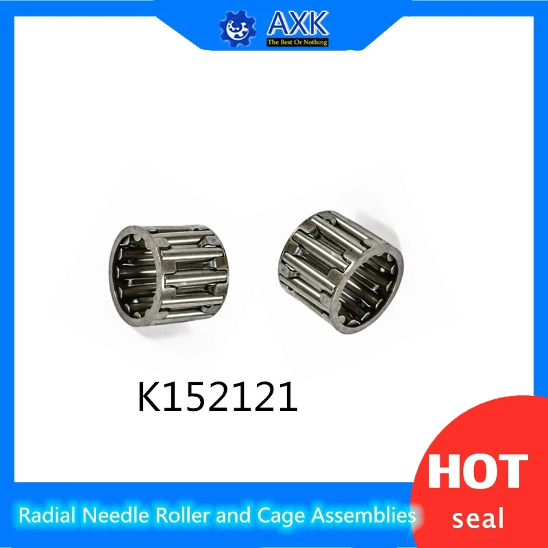 

K152121 Bearing size 15*21*21 mm ( 2 Pcs ) Radial Needle Roller and Cage Assemblies K152121 Bearings K15x21x21