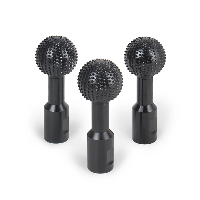 HEDA 1PC 100/115/125 앵글 그라인더 목공 로타리 파일 조각 그라인딩 헤드 버 공 모양 밀링 커터 도구
