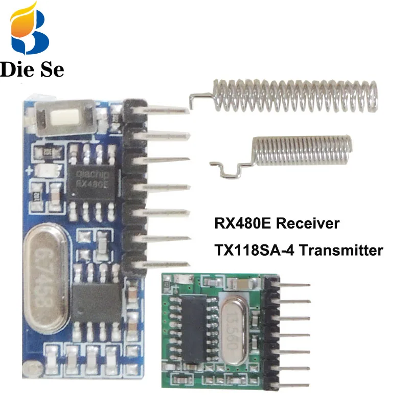 433Mhz Superheterodyne RF Transmitter and Receiver Module Switch For Arduino uno Wireless module DIY Kits 433Mhz Remote controls