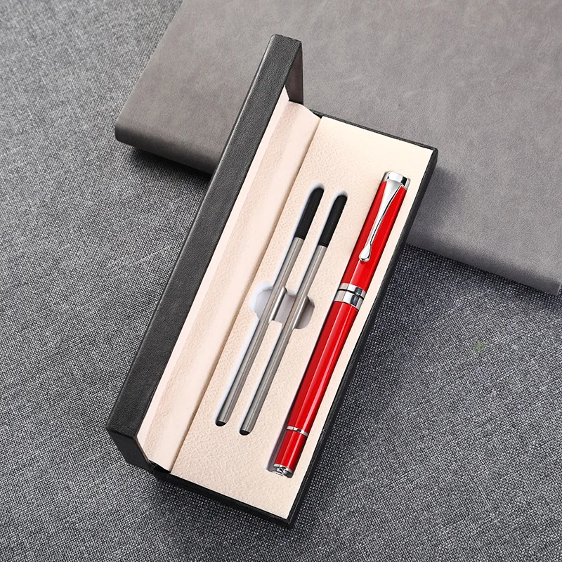 Business Pen Set Printing Logo Conference Gift Pen Neutral Pen Box Metal Pen Set Stationary Supplies Bussiness Supplies