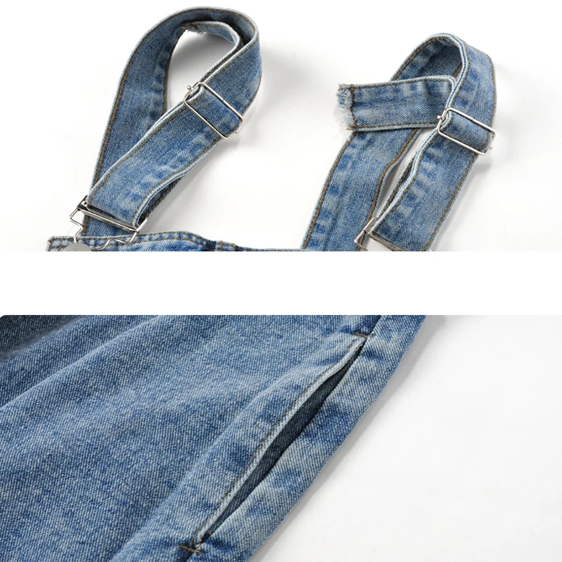 High Street Sleeveless Dress Women Chic Denim Multi Pockets Harajuku A-line Loose Waist Adjustable Strap French Retro Mid-calf