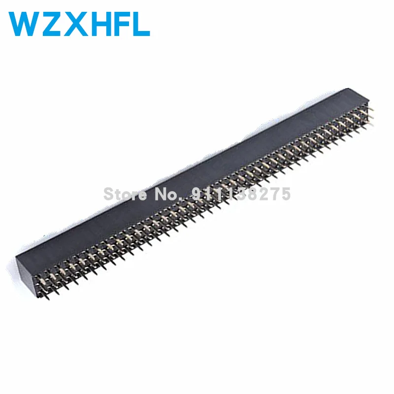 1pcs 2.54mm 3*40P three-row male and female 3x40 separate PCB pin connector pin row 3x40p gold-plated feet 90-degree bent header