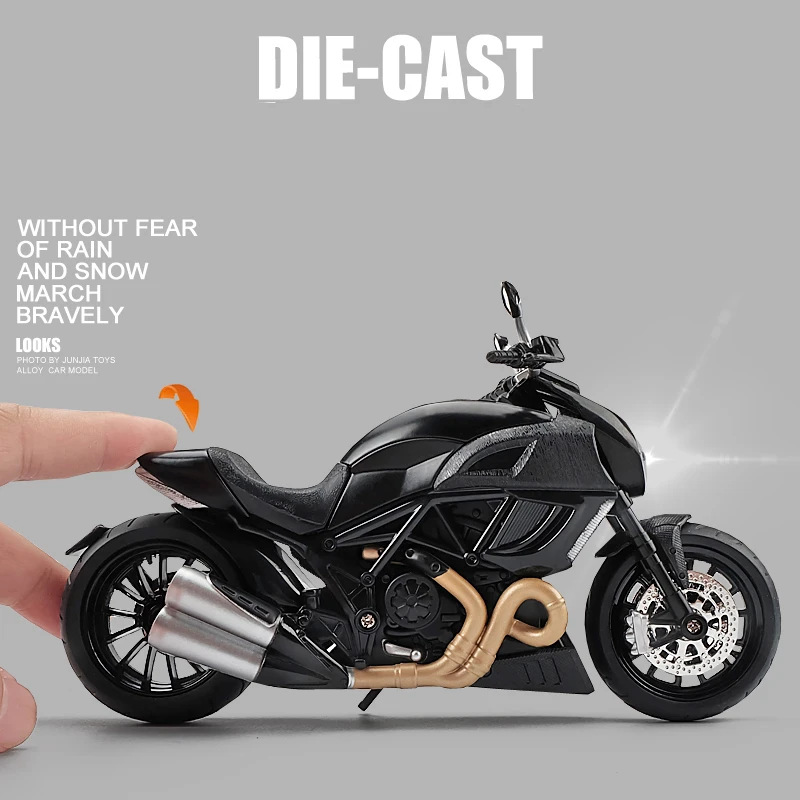 1:12 Ducati Diavel Carbon Red Die Cast Vehicles Collectible Hobbies Motorcycle Model Toys Birthday gift for children