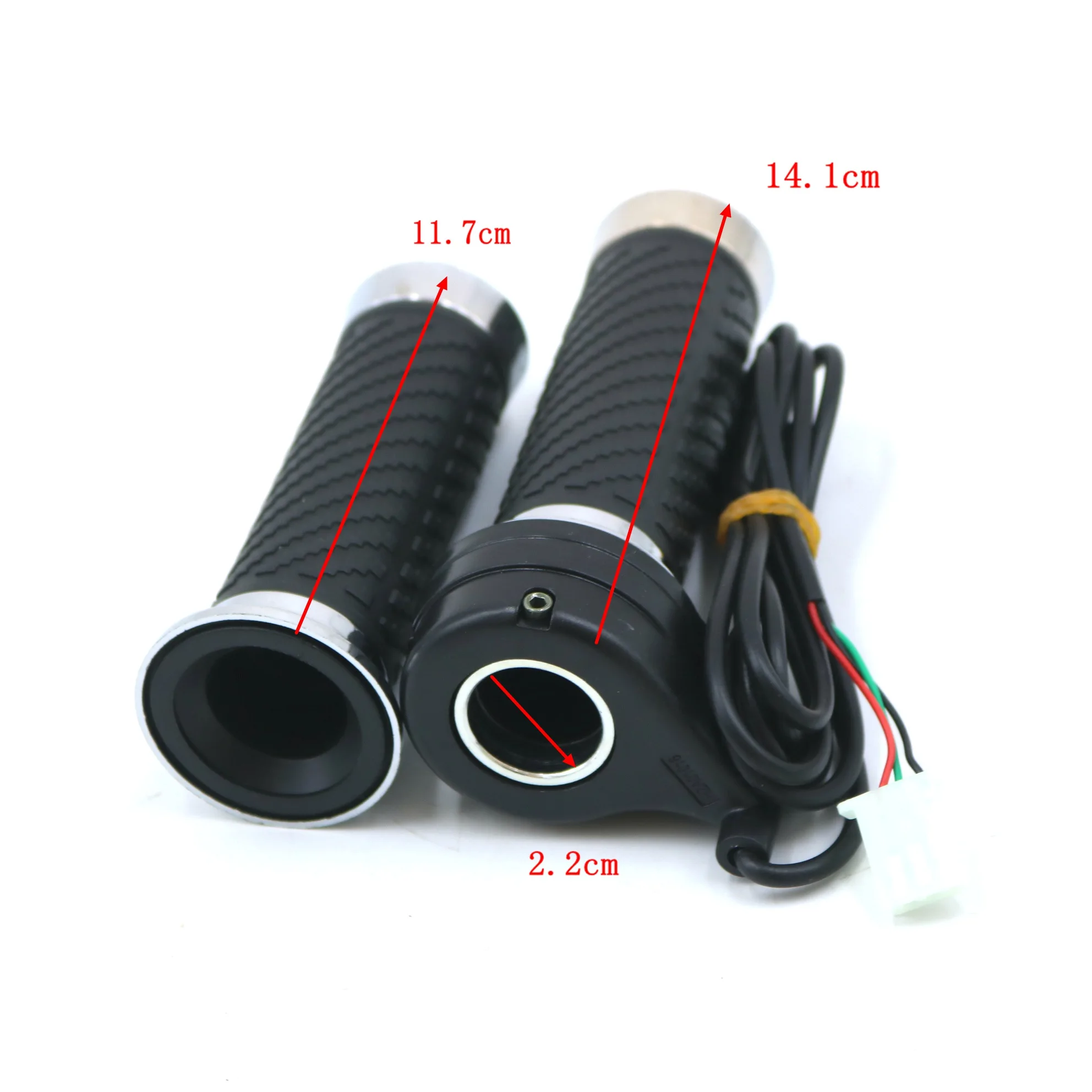 Electric Bicycle Scooter Gas Handle standard ebike twist throttle 24V/36V/48V/60V/72V/84V 1.5m cable