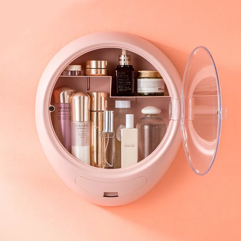 

Cosmetic Storage Box Wall Mounted Skin Care Product Rack Bathroom Storage Self-adhesive Waterproof Splashproof Box