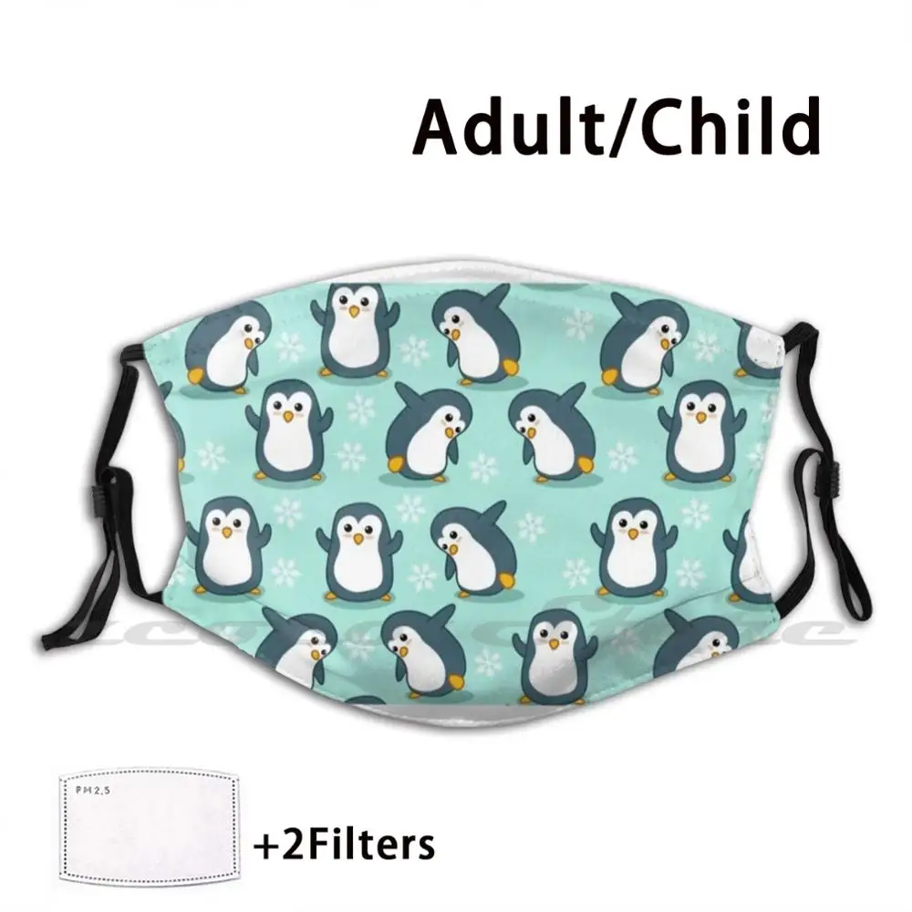 

Baby Emperor Penguin Chicks Mask Adult Child Washable Pm2.5 Filter Logo Creativity Penguin Penguin Chicks Chick Penguin Pattern