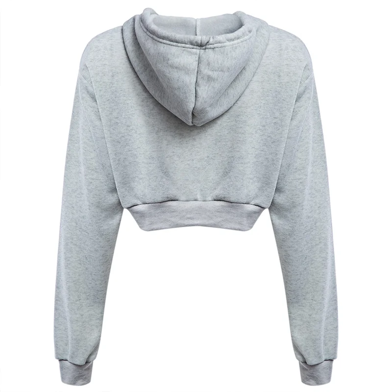 Neue Auflistung dame Nabel Mode Sexy Hoodies Casual Sport Tragen Sweatshirts frauen Mit Kapuze Pullover