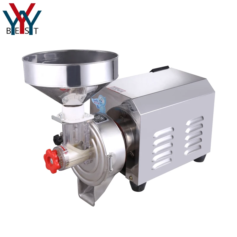 2200W Food Grade Stainless Steel Peanut Nut Almond Butter Grinder Sesame Soy Rice Paste Maker Commercial Pulping Machine 40kg/h