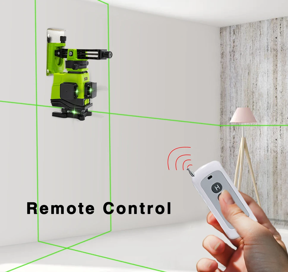 Imagem -03 - Clubiona-núcleo Alemão do Laser para o Assoalho e a Parede Nível do Laser do Controlo a Distância 3d com Bateria do Li-íon 5000mah Ie12 Oferta Especial