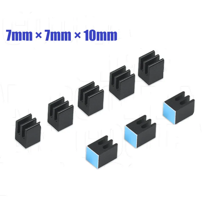 3m8810 heat conduction black mos small heat sink standard size 10 length 10 width 7mm height