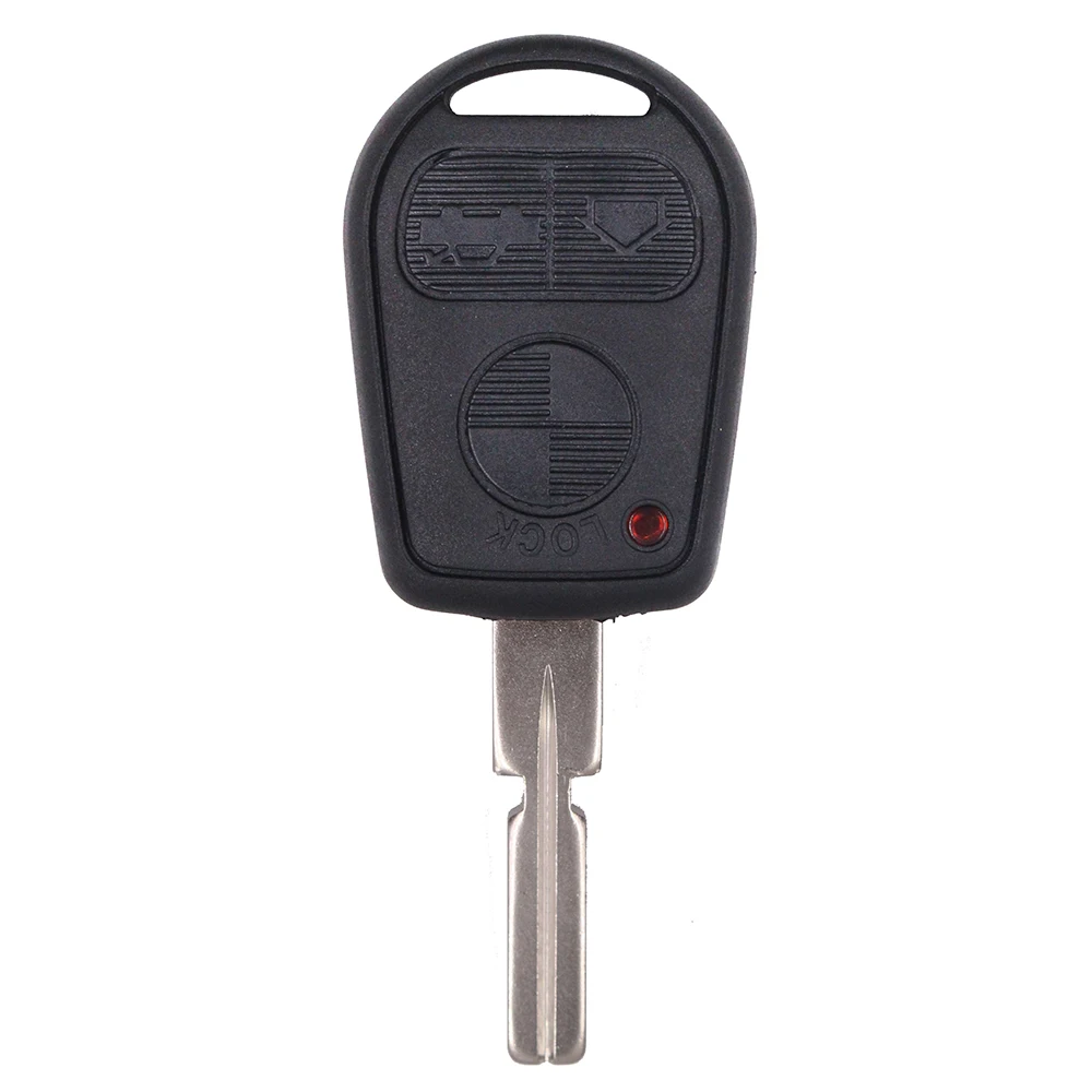 Keyecu Remote Key Fob 3 Buttons ID44 Chip HU58 Blade do BMW E31 E32 E34 E36 E38 E39 E46 Z3 - Regulowana częstotliwość 315MHz 433MHz