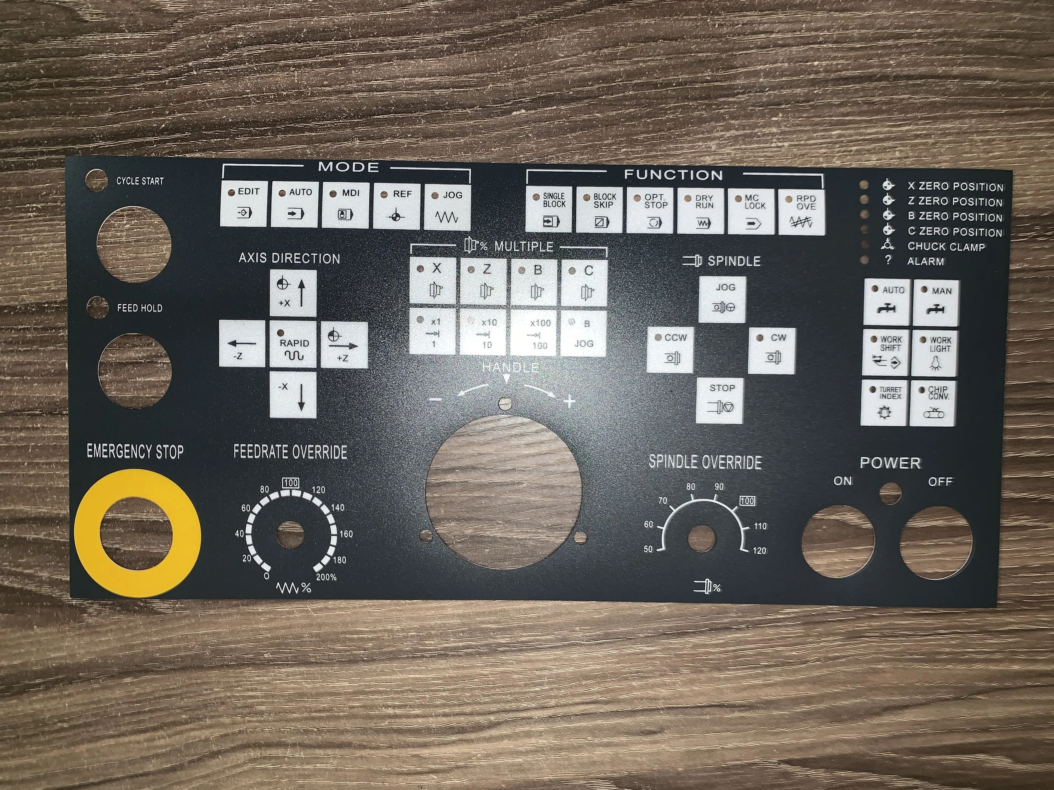 Máquina-ferramenta do Sistema Fanuc Painel de Operação Painel de Membrana do Botão para o Japão Doosan