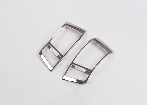 For Toyota Land Cruiser LC200 Silver Titanium dashboard L&R air outlet vent Moulding Cover Trim Car Accessories 2Pcs