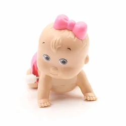 Cute Wind Up Crawling Toys para bebê, Clockwork Toys, Boneca para crianças, Presentes de festa para meninos e meninas, Venda quente, 1pc