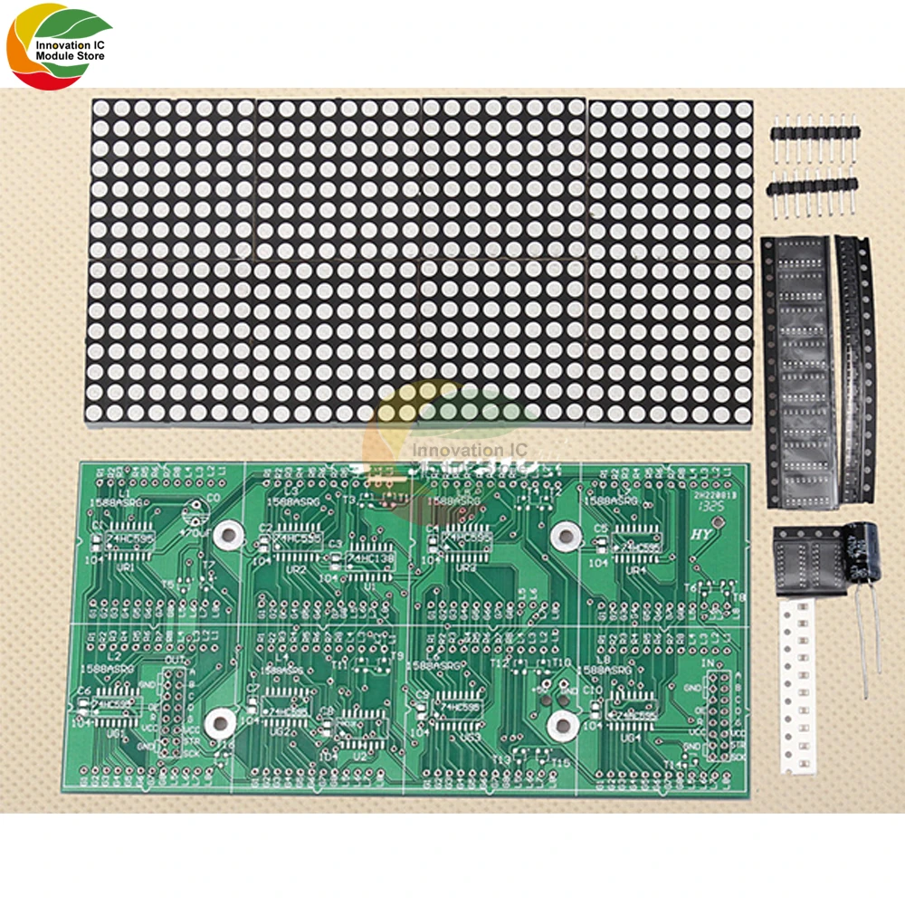 Módulo de pantalla LED de Control de doble Color rojo y verde, matriz de puntos de 16x32, Kit de bricolaje adecuado para Arduino, STM32, MSP430,