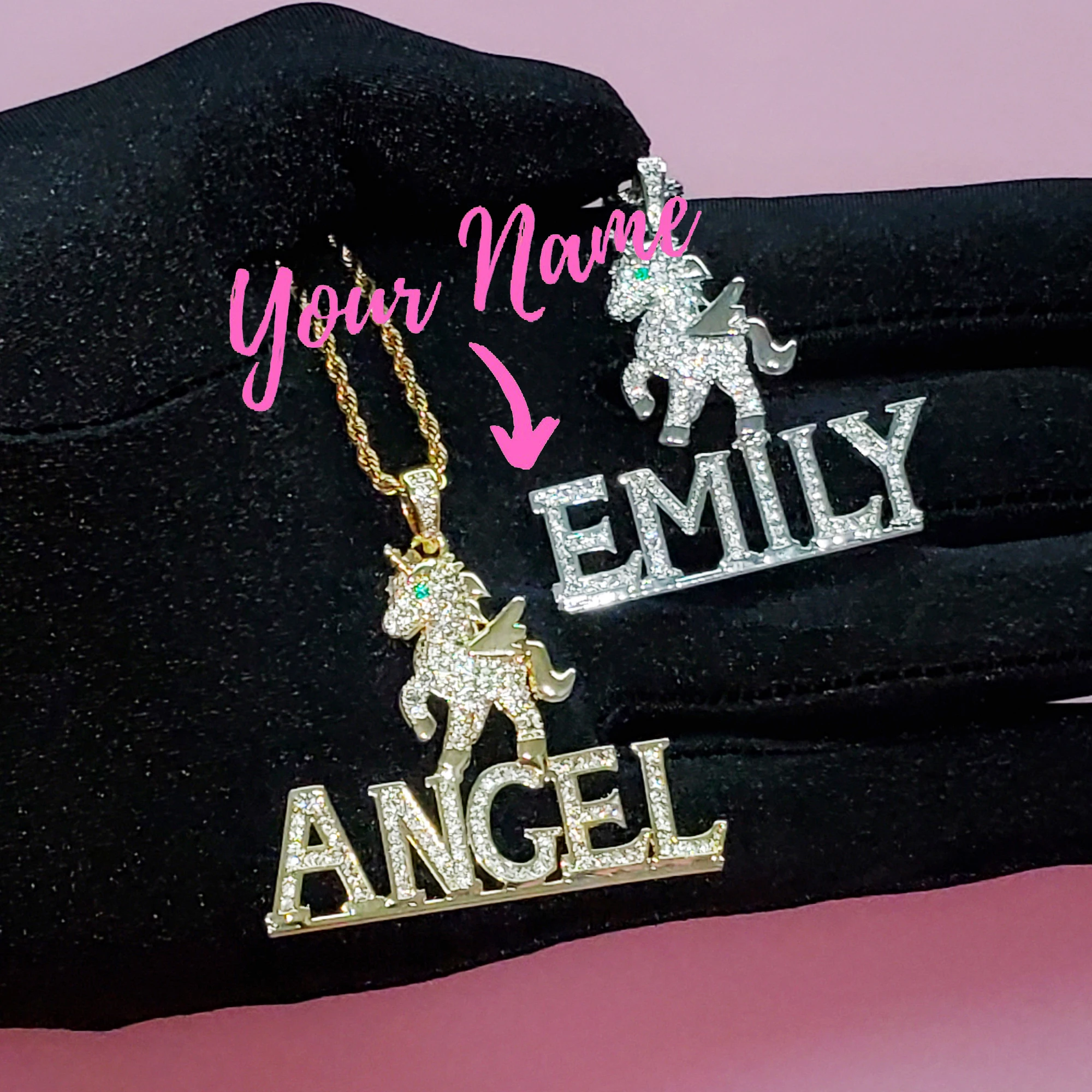 

Birthday Gifts for Kids, Custom Name Necklace, Personalized Gifts, Unique Gifts for Christmas Day, Princess Jewelry Gifts