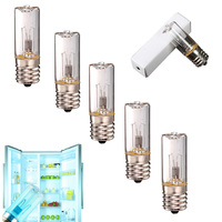 5x DC 10-12V E17 UVC Ultraviolet UV Light Tube Bulb 3W Disinfection Lamp Ozone Sterilization Mites Lights Germicidal Lamp Bulb