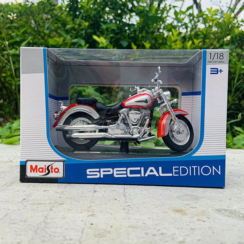 Maisto 1:18 Yamaha Road star original authorized simulation alloy motorcycle model toy car