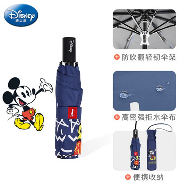 Luxury Cartoon Mickey Umbrella  Folding Automatic Umbrellas for Children Women UV Lovely Rain Umbrella   Kids Umbrella for Boy