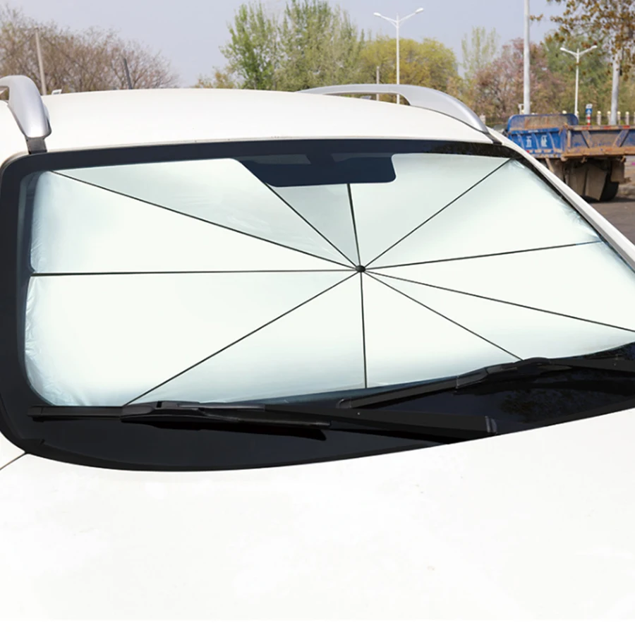 High Quality Multifunction Front Windscreen Sunshade Sun Visor Heat Insulated Folding Umbrella For Car SUV Universal Easy Use