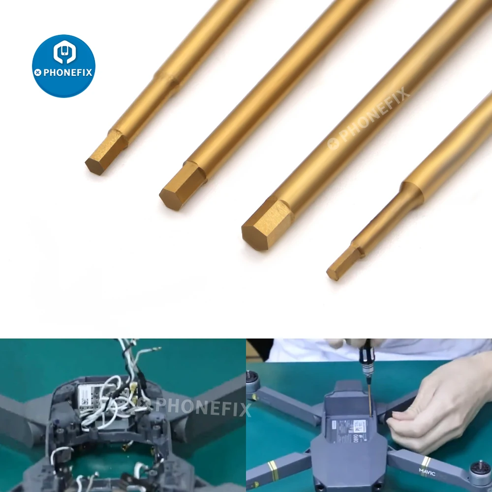 Set di cacciaviti esagonali 4 In 1 testa esagonale 1.5 2.0 2.5 3.0mm punte esagonali In acciaio legato kit di strumenti per cacciavite per