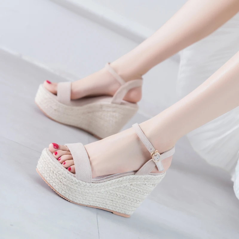 

Summer 11 CM High Heel Button Girls Wedges Sandals