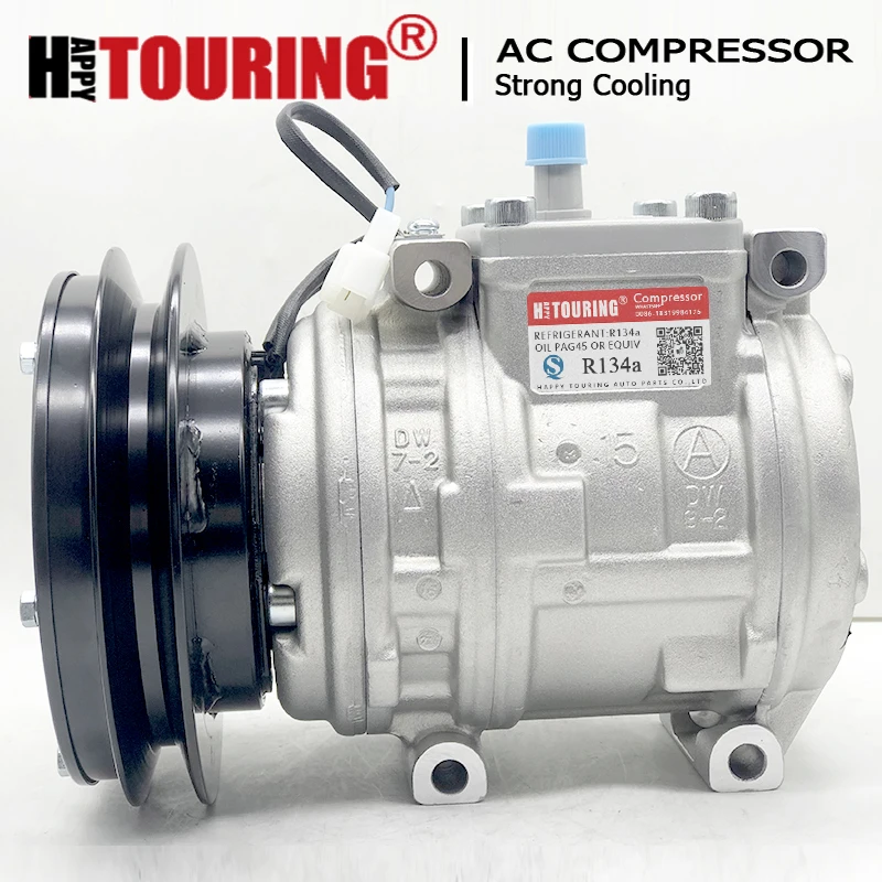 AC Compressor 10PA15C for Komatsu excavator PC200-6 200-6 John Deere Tractor 447200-0240 447100-3460 447300-1440 20Y9793110