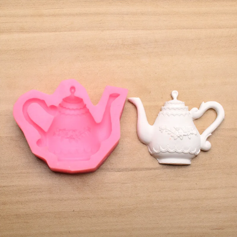 Teapot Shape Resin Fondant Silicone Mold for DIY Pastry Cupcake Dessert Plaster Decoration Kitchen Accessories Baking Tool