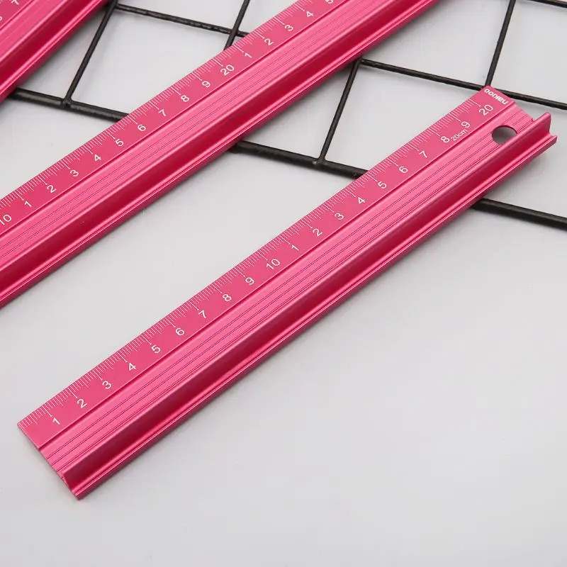 Professional Aluminum Alloy Straight Ruler Protective Scale  Measuring Engineers Drawing Tool 20/30/45cm