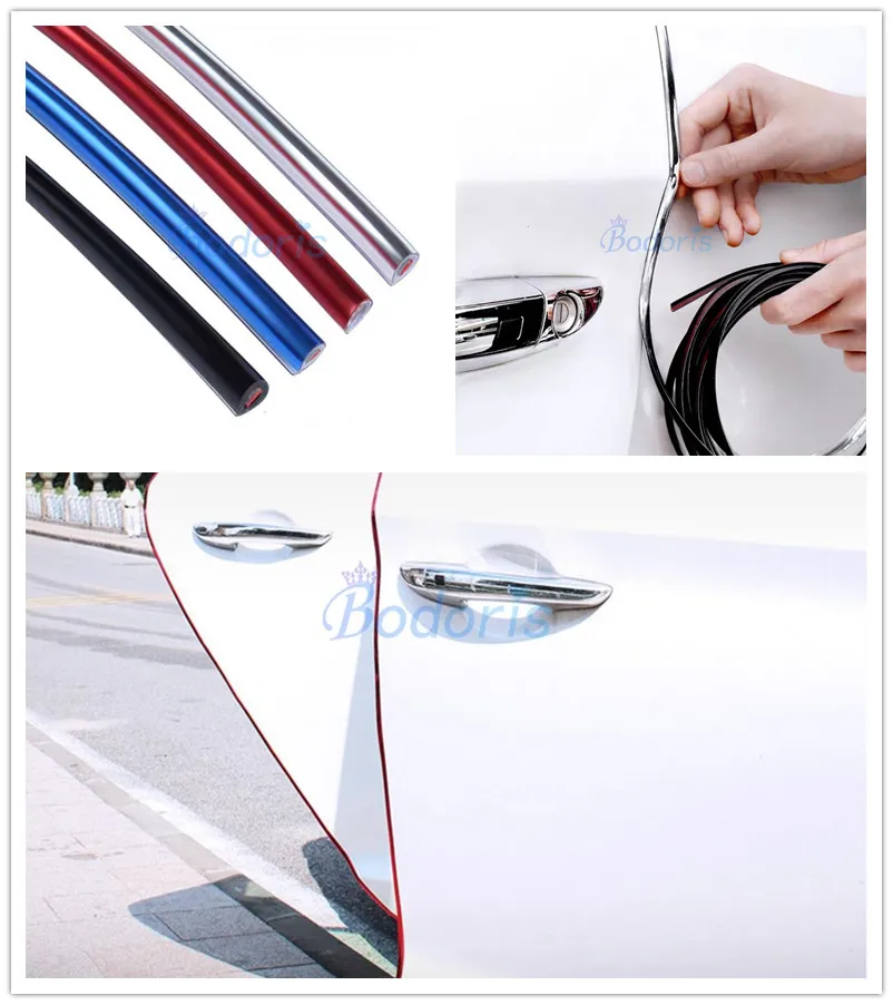 For Hyundai Palisade 2020 2021 Door Edge Guards Trips Scratch Crash Protection Bar anti-Scratch Strips Auto Styling Accessories