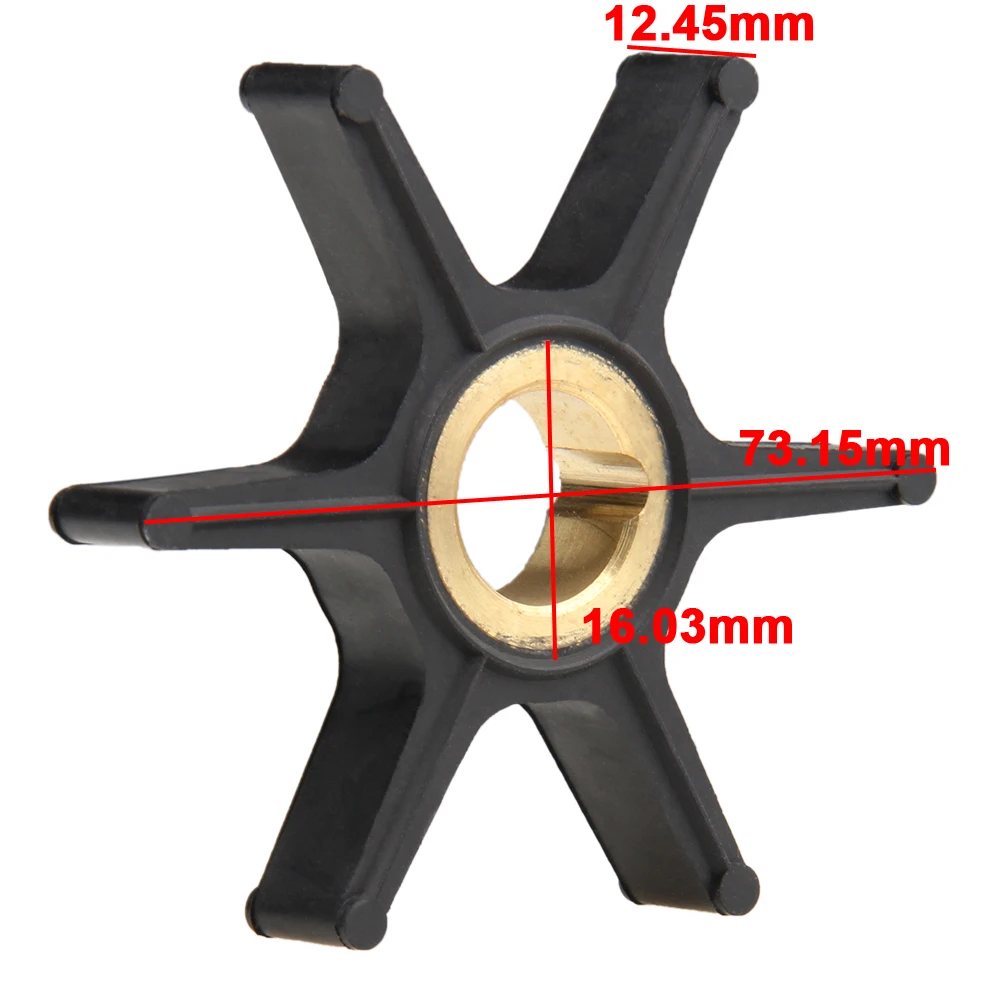 Outboards Engine Water Pump Impeller 47-85089-10 Fits For Mercury 25-50HP Marine Outboard Motor 6 Blades Boat  Accessories