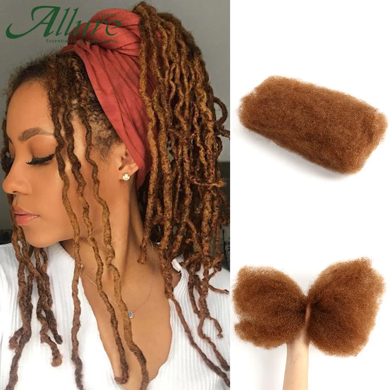 Brazilian Remy Hair Afro kinky Curly Bulk Human Hair For Braiding Dreadlocks Crochet Braids Hair No Weft 1 Bundle 50g/pc Allure