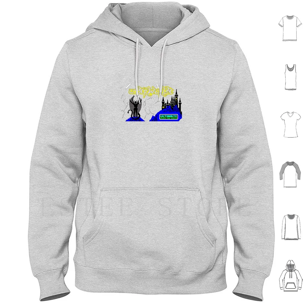 

Загрузочный экран: толстовки Underwurlde Zx Spectrum в стиле ретро, игровой экран загрузки Ultimate Play The Game Underwurlde