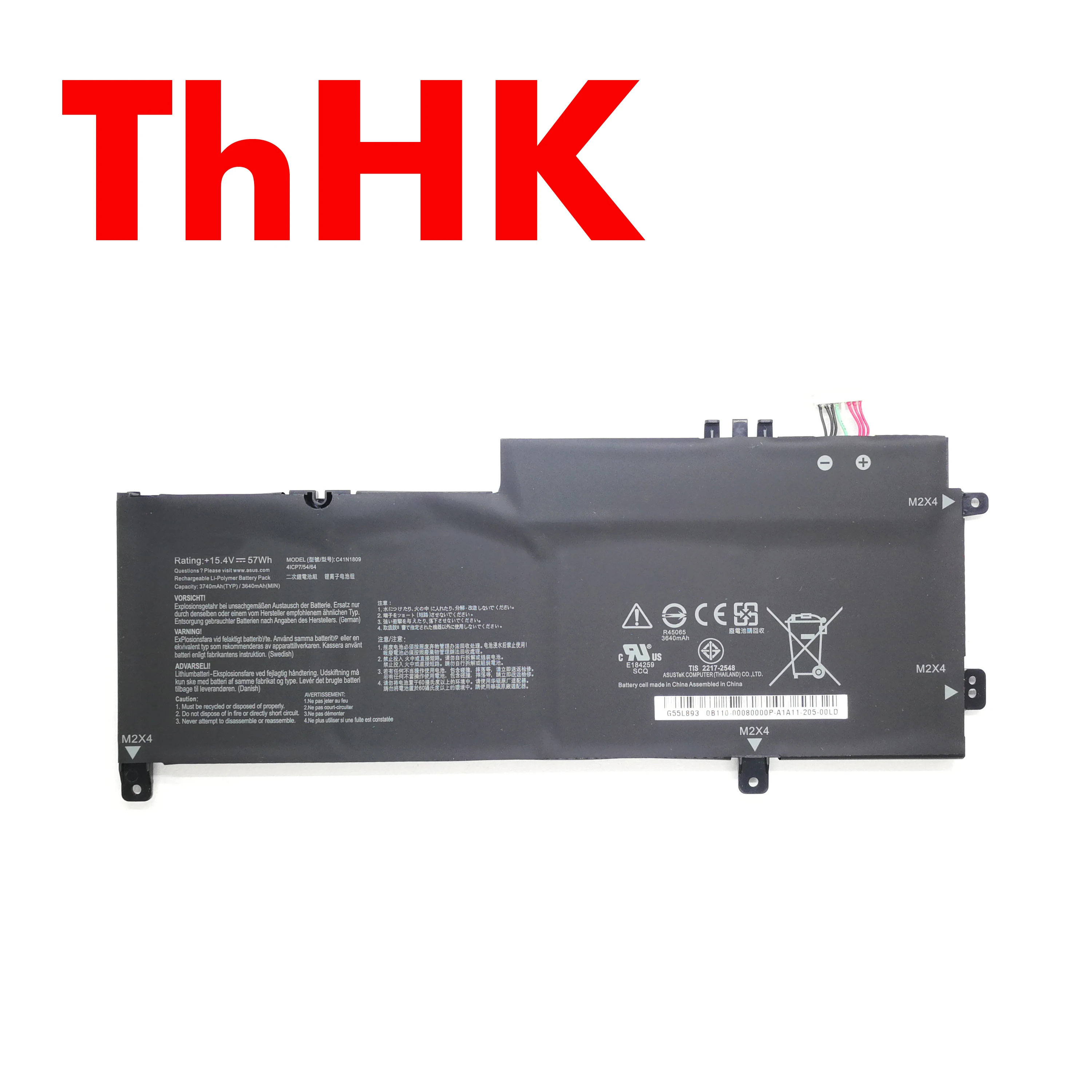 ThHK Genuine Original C41N1809 0B200-03070000 Laptop Battery Batteries For ASUS Zenbook Flip 15 UX562 UX562FD Q536FD Notebook