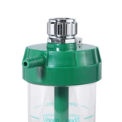 Humidifier Bottle Connect with Gas Oxygen Pressure Regulator 200mL Gauge With Indication Line Useful