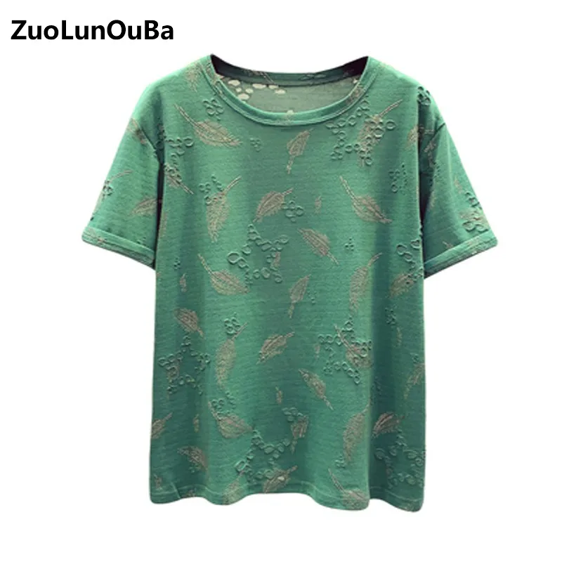 

Summer New Style Leisure Age Reduction Fashion All-match Women T-shirt Loose Korean Round Neck Short Sleeve Large Size Girl Tops