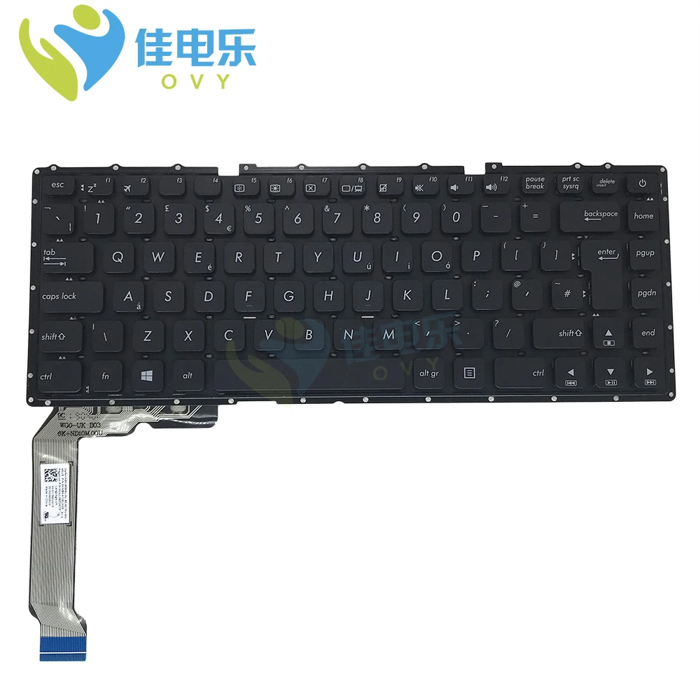 teclado de substituicao para asus vivobook teclados pretos x441 gb do reino unido x441s x441ur x441na x441nc x441ua 0knb04126uk00 01