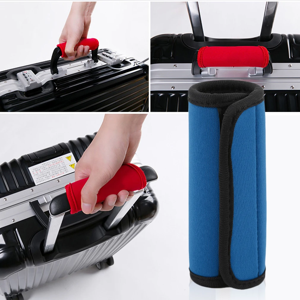 Comfortable Light Neoprene Handle Wraps/Grip/Identifier for Travel Bag Luggage Suitcase Fit Any Luggage Handle Adhesive Tap