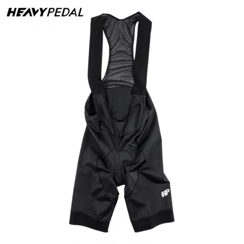 Heavypedal Men Cycling Bib Shorts Gray&Black 20D Gel Pad Mountain Bike Shorts High End Outdoor Breathable Bike Tight Knicker