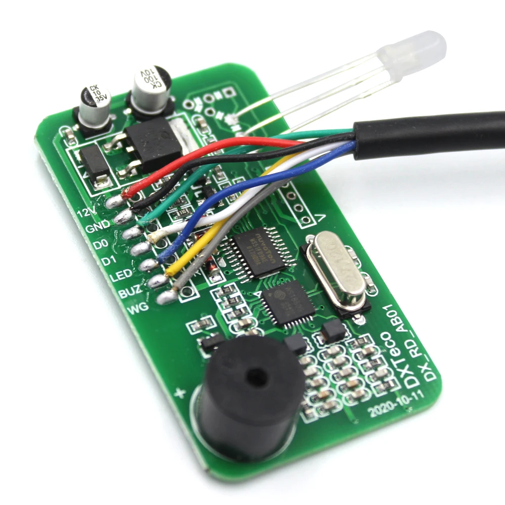 Módulo de chip leitor de cartão de frequência dupla 13.56MHz ID IC para sistema de controle de acesso DC 5V Leitor de controle de acesso de peça sobressalente