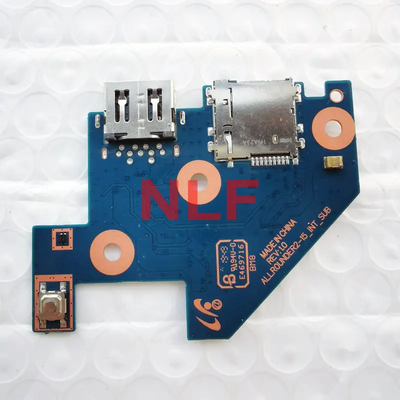 original for NT550XCJ 550XCJ power botton switch USB TF card reader IO board test good free shipping