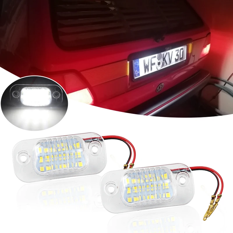 

2Pcs LED License Number Plate Light For VW Golf Golf MK3 Polo III Estate Classic Polo Variant For Seat Coidoba 6K Cordoba Vario