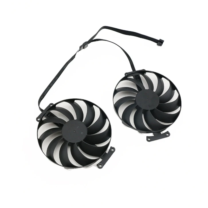 Ventilateur de carte graphique double OC T129215SU 97mm, 2 pièces/lot 27x105mm 7 broches pour ASUS RTX 3070 3060 Ti