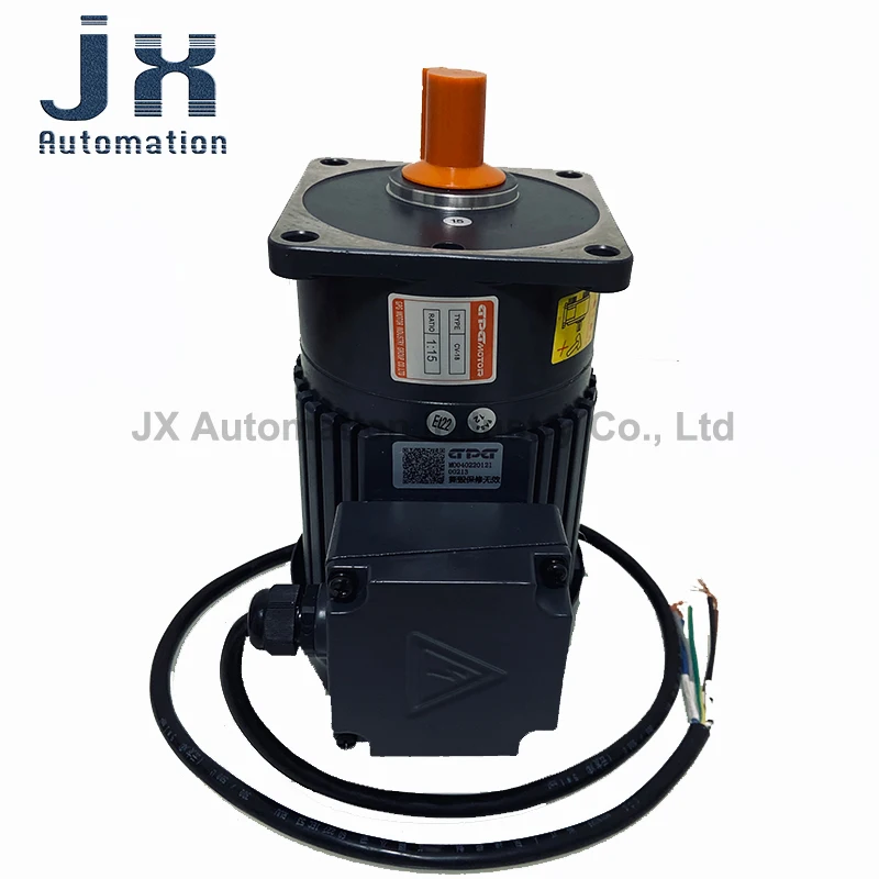 GPG Single Phase Asynchronous Motor CV18-100-15-A-B-G4-RB 220V 1350rpm Vertical Installation 18-axis 1:15 Brake Gear Motor