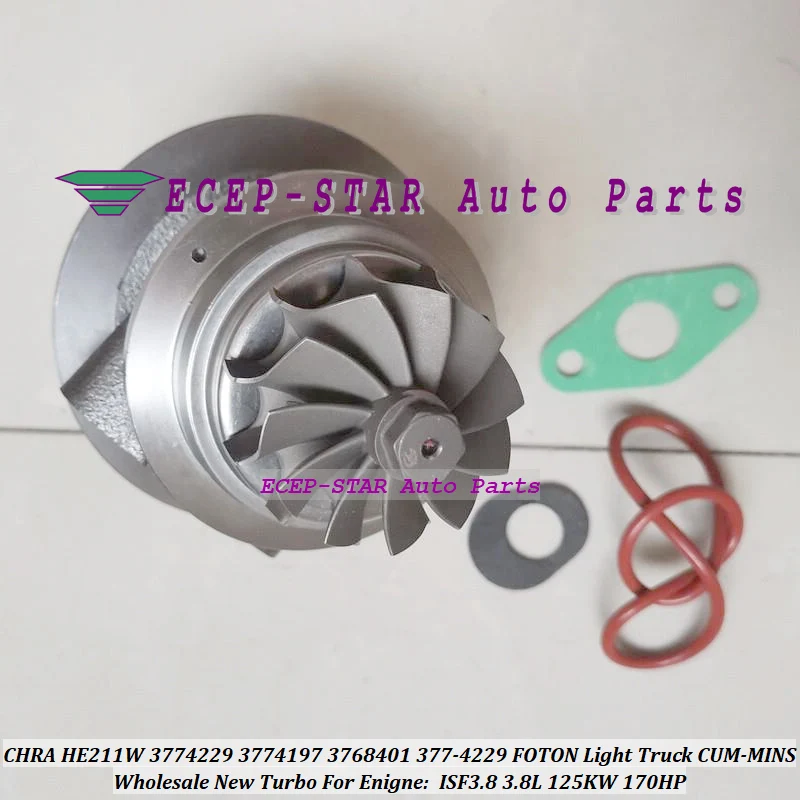 Turbo Cartridge CHRA HE211W 3774229 3774197 377-4197 For FOTON Light Truck CUM-MINS ISF3.8 3.8L 125KW 170HP 3768401 377-4229