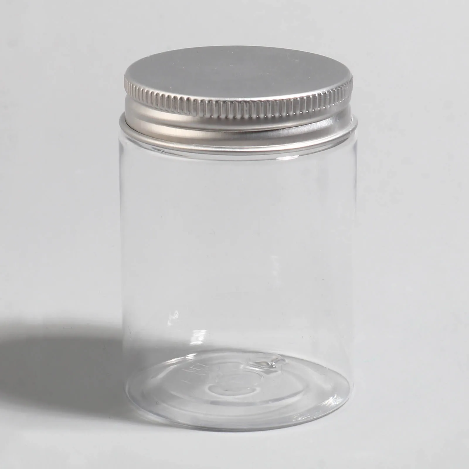 2pcs Aluminum Storage Container Clear Canister 100/120/150ml Transparent Travel Bottle Plastic Storage Jars For Jewelry Makeup