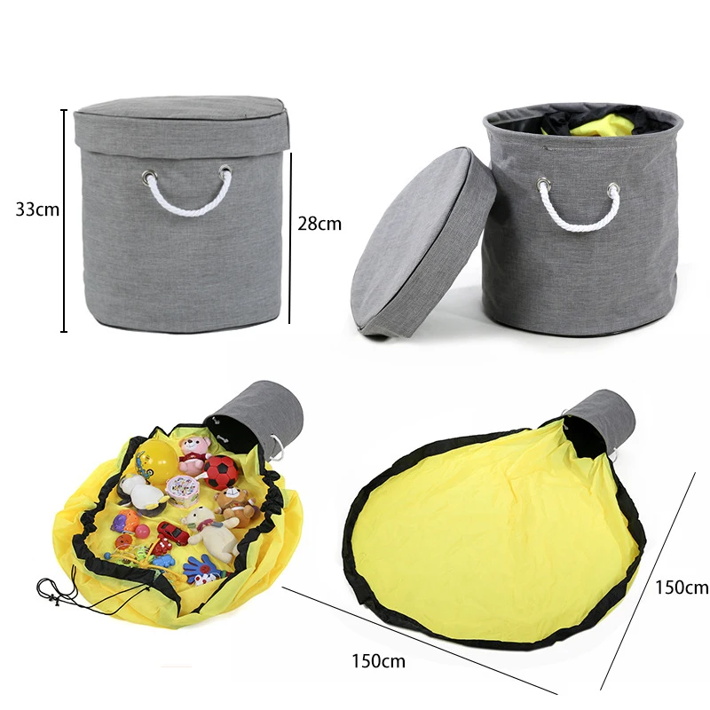 Hot Stand Laundry Basket Toy Storage Box Super Large Bag Cotton Washing Dirty Clothes Big Basket Organizer Bin Handle